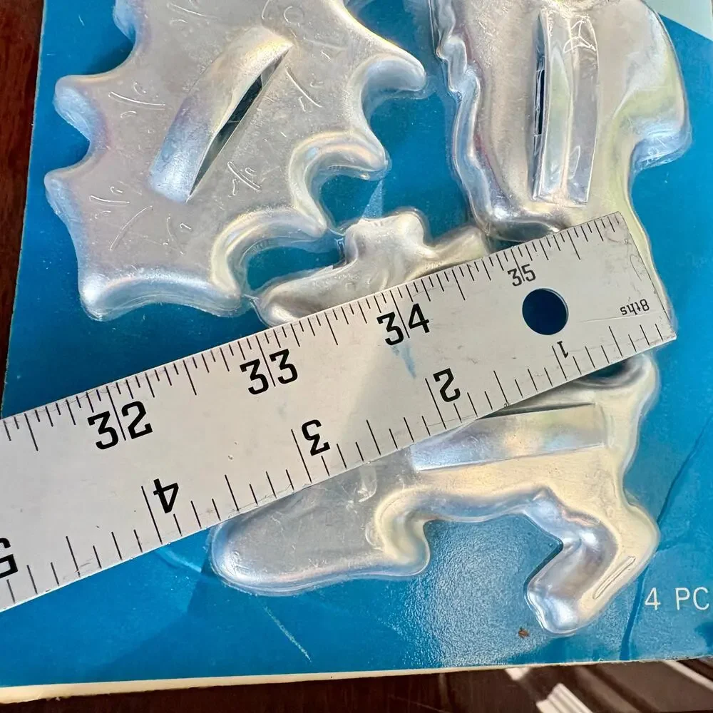 Vintage Mirro Christmas Cookie Cutter Set Sealed 4 Pc Holiday Shapes